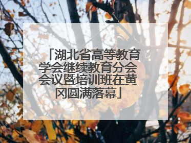 湖北省高等教育学会继续教育分会会议暨培训班在黄冈圆满落幕